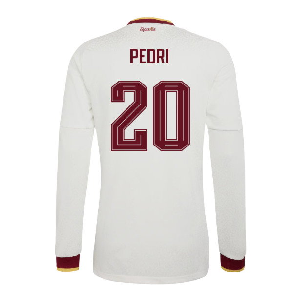 2026-2027 Spain Authentic Long Sleeves Away Shirt (Pedri 20)-SoccerKits Hub | Buy Soccer Jerseys Online